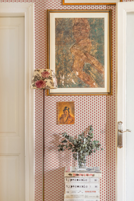 Coordonne Tapete Clover - Red