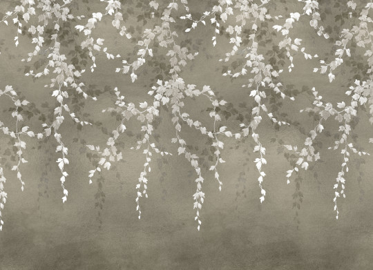 Coordonné Wandbild Vine Shadow - Silver