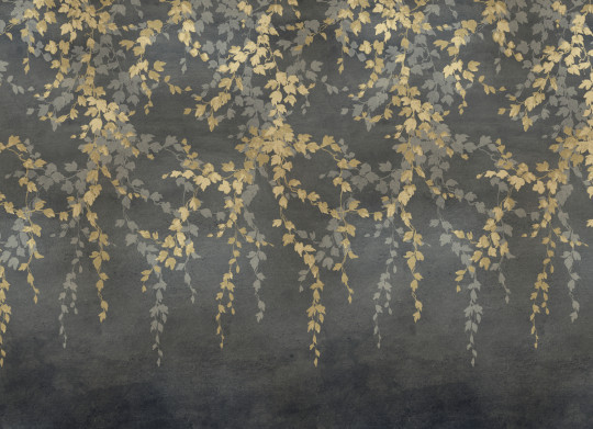 Coordonné Wandbild Vine Shadow - Gold