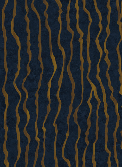 Coordonne Wallpaper Calligraphy - Lapislazuli