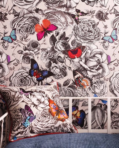 Osborne & Little Wallpaper Butterfly Garden