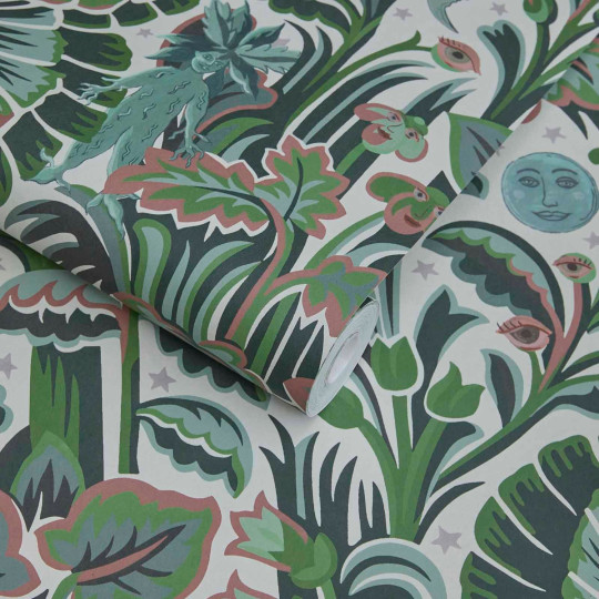 House of Hackney Wallpaper Moon Garden Magna - Tourmaline