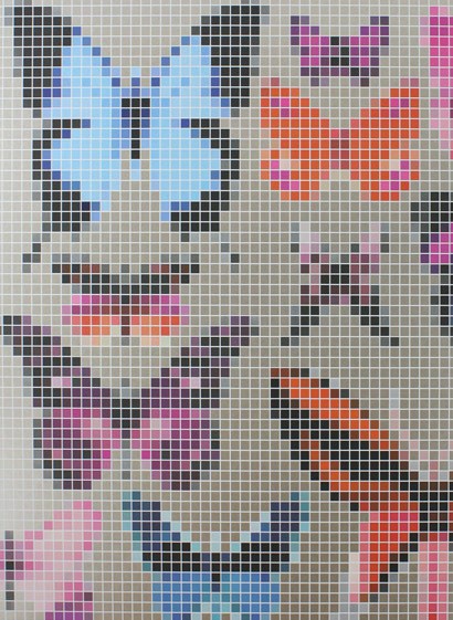 Tapete Butterfly House von Osborne & Little - Multi/ Gold