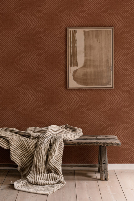 Coordonne Wallpaper Interwoven - Clay