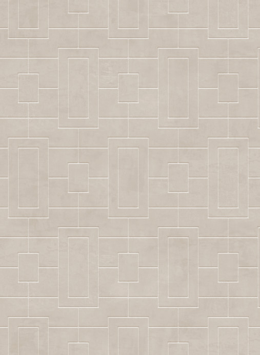 Coordonne Wallpaper Fretwork - Limestone