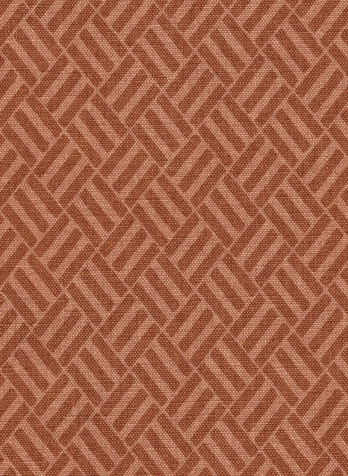 Coordonne Carta da parati Crosshatch - Redwood