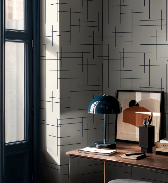 Coordonne Wallpaper Monoclinic - Navy