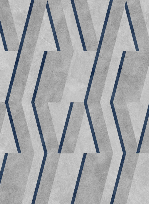 Coordonne Wallpaper Parallels - Navy