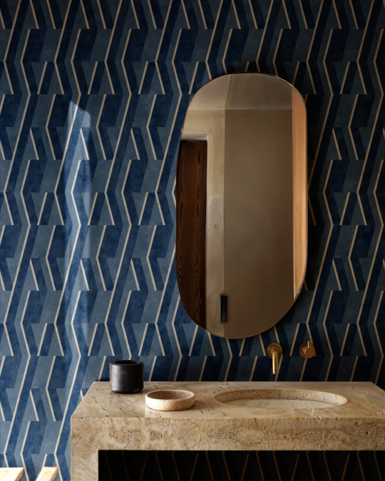 Coordonne Wallpaper Parallels - Ultramarine