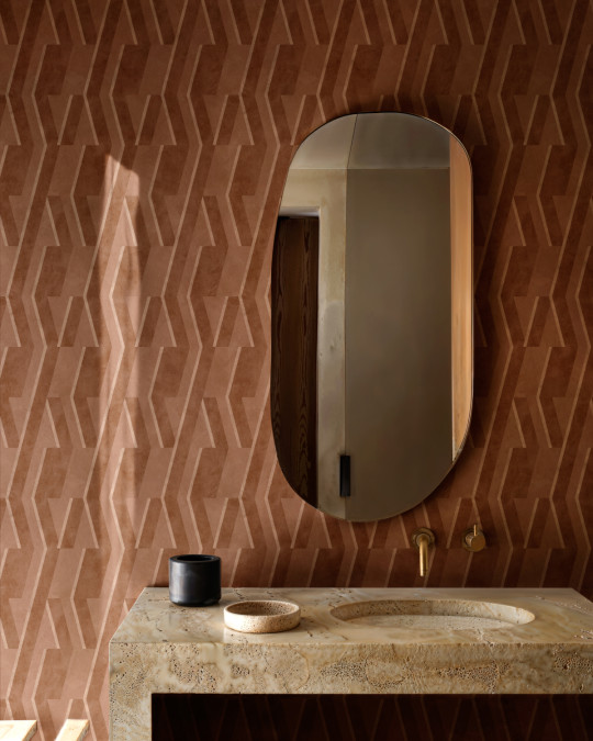 Coordonne Carta da parati Parallels - Clay