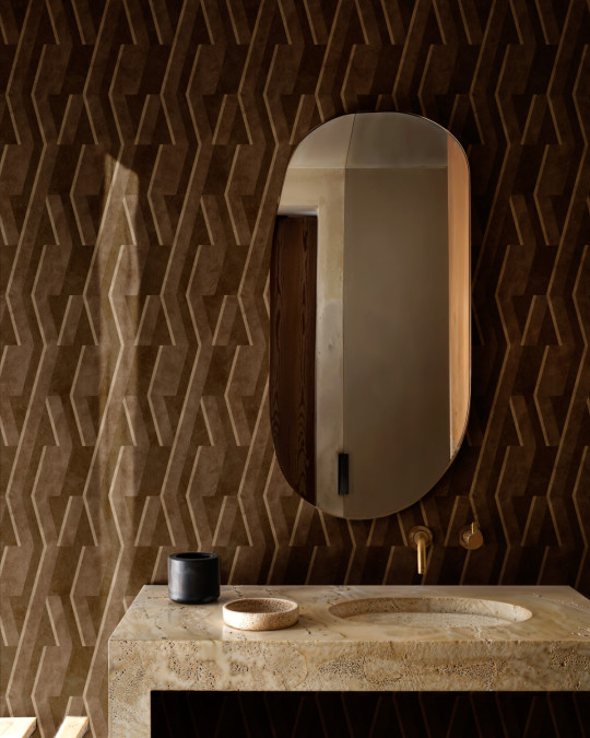 Coordonne Wallpaper Parallels - Chocolate