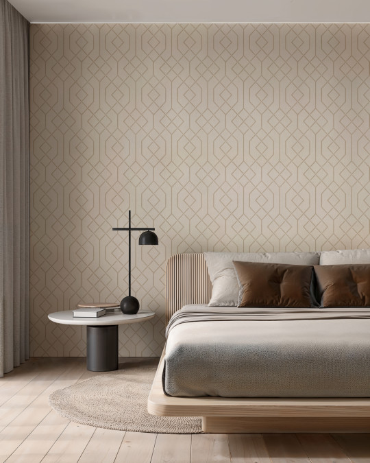 Coordonne Tapete Trellis - Cotton