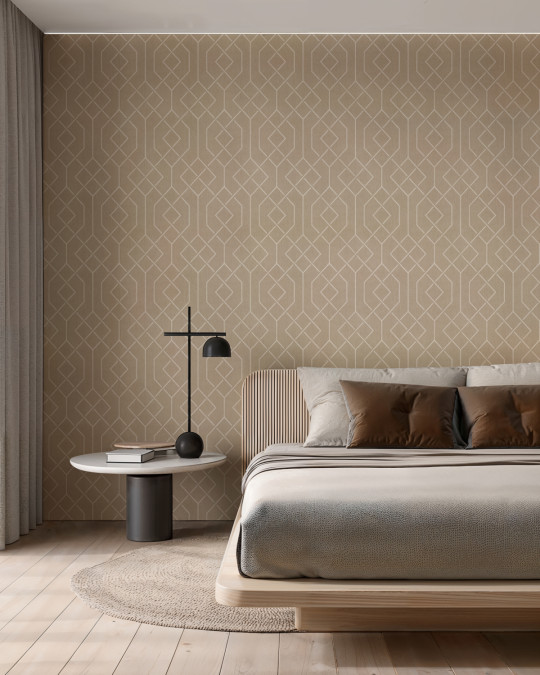 Coordonne Wallpaper Trellis - Stone