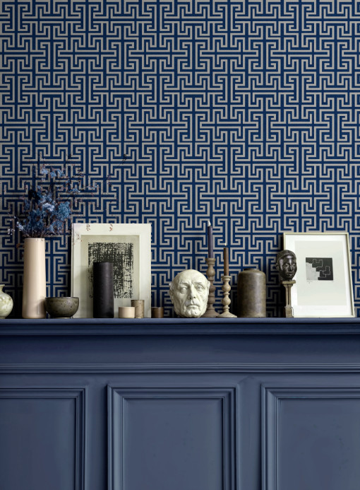Coordonne Wallpaper Maze - Navy