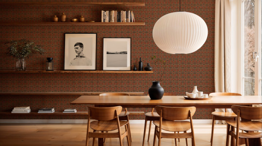 Coordonne Wallpaper Grid - Clay