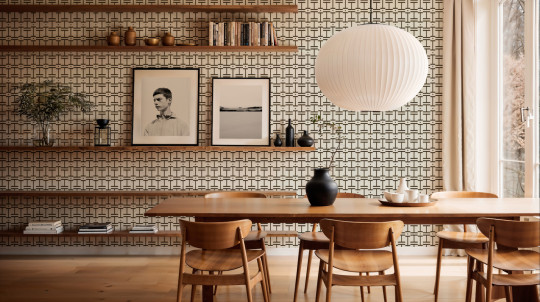 Coordonne Wallpaper Grid - Cotton