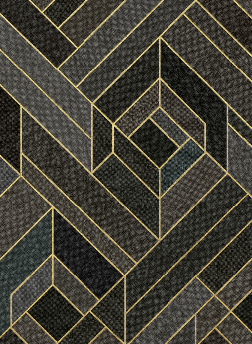 Coordonne Carta da parati Hexagonal - Slate