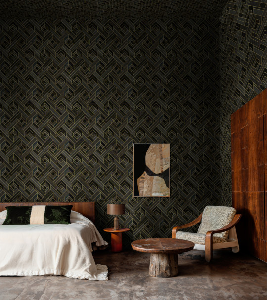 Coordonne Carta da parati Hexagonal - Slate