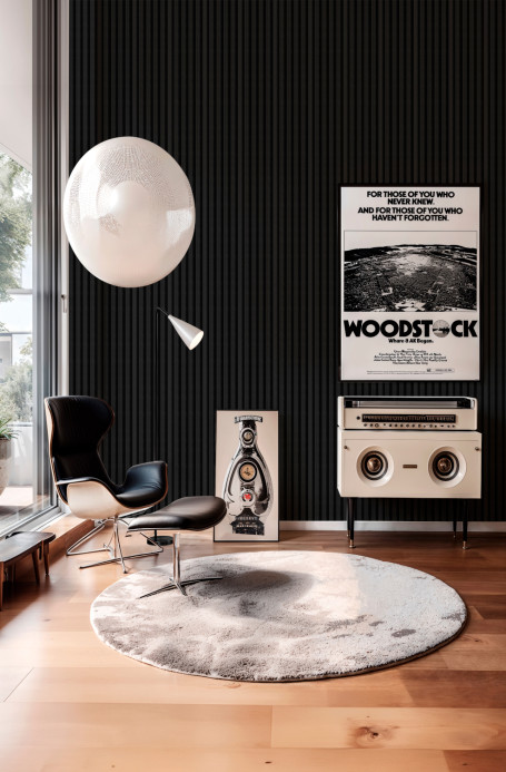 Coordonne Papier peint 3D Decibel - Steel