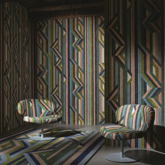Christian Lacroix Tapete Reflets Sur Le Rhone Grasscloth - Vert Riziere