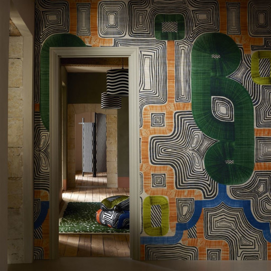 Christian Lacroix Tapete En Allant Aux Baux Grasscloth - Cypres