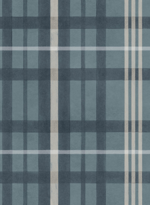 Coordonne Wallpaper Clan's Check - Sapphire