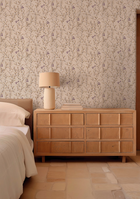 Coordonne Wallpaper Wild Blackthorn - Prune