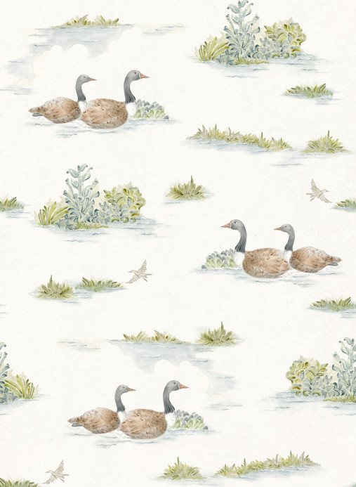 Coordonne Carta da parati Mallard Duck - Sage