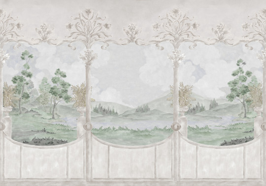 Coordonne Mural Limestone View - Summer