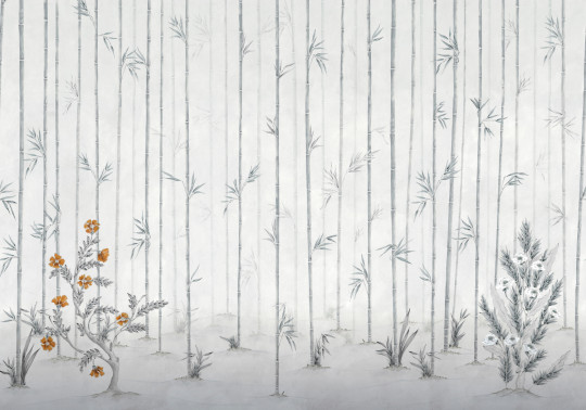 Coordonne Mural Manor Gardens - Winter