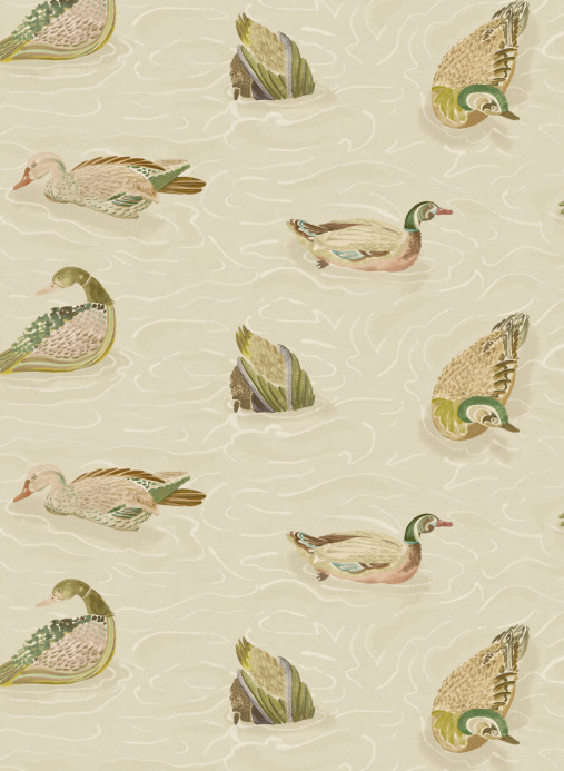 Mulberry Home Tapete Duck Pond - Emerald/ Stone