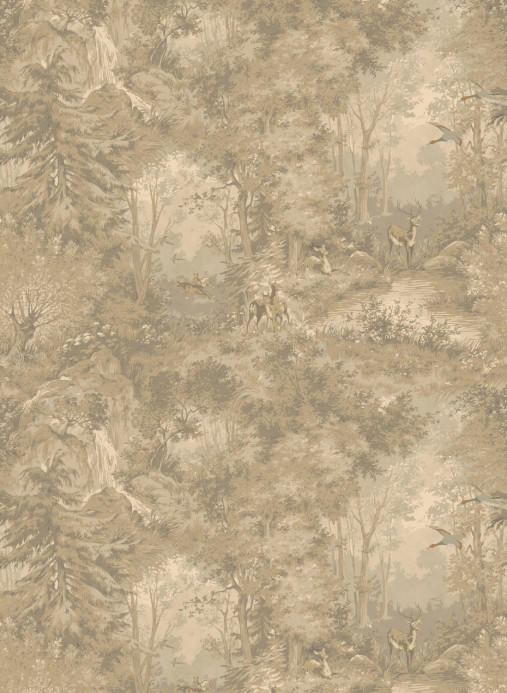 Mulberry Home Wallpaper Mulberry Woodland - Woodsmoke