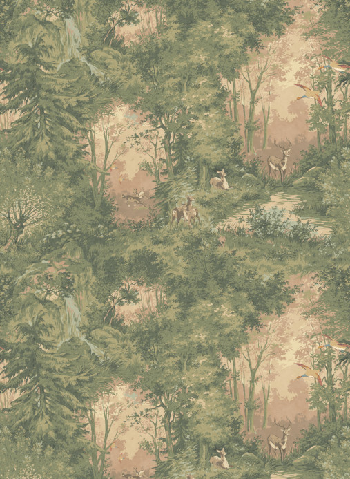 Mulberry Home Wallpaper Mulberry Woodland - Sunrise