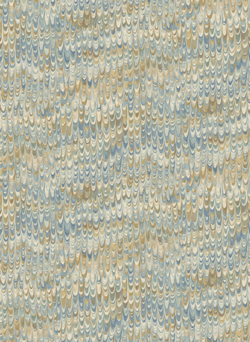 Mulberry Home Tapete End Paper - Blue/ Sand