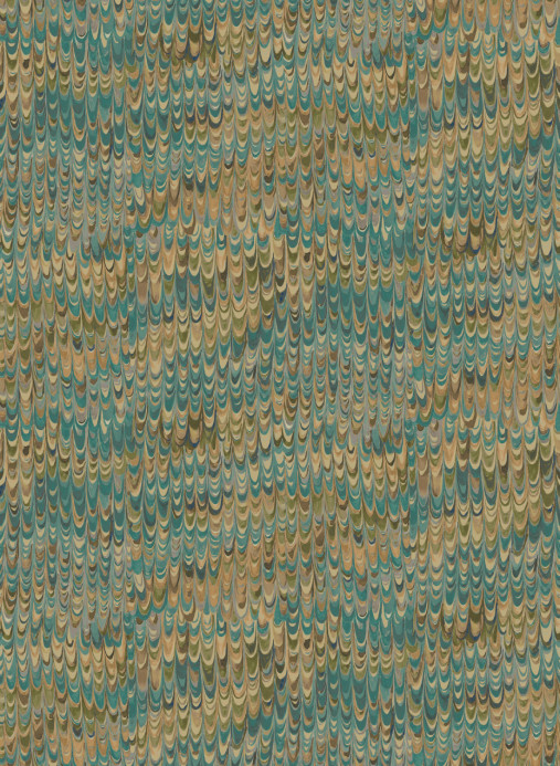 Mulberry Home Tapete End Paper - Teal