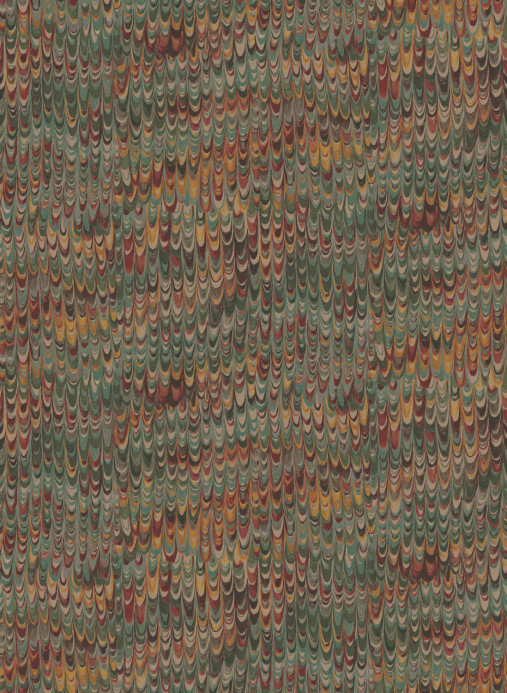 Mulberry Home Tapete End Paper - Red/ Green