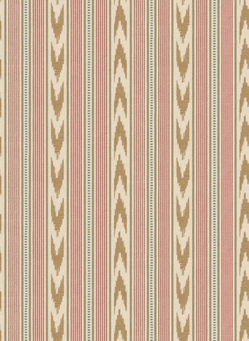 Mulberry Home Tapete Newport Stripe - Old Red/ Sand