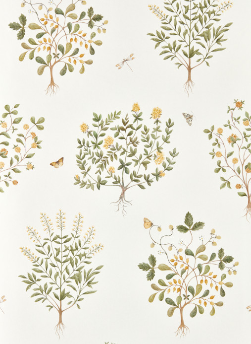 Sanderson Tapete Thyme Walk - Lichen & Gooseberry