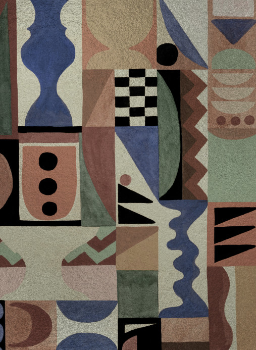 Coordonné Mural Fauvism - Silver