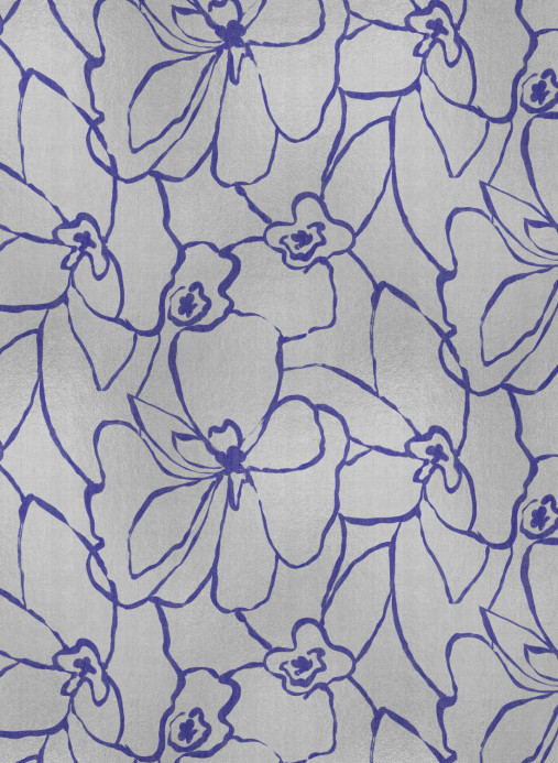 Coordonné Mural Blooming - Silver