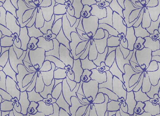 Coordonné Mural Blooming - Silver