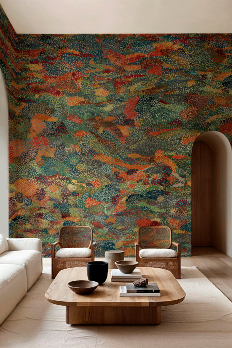 Coordonné Mural Petal Strewn - Copper