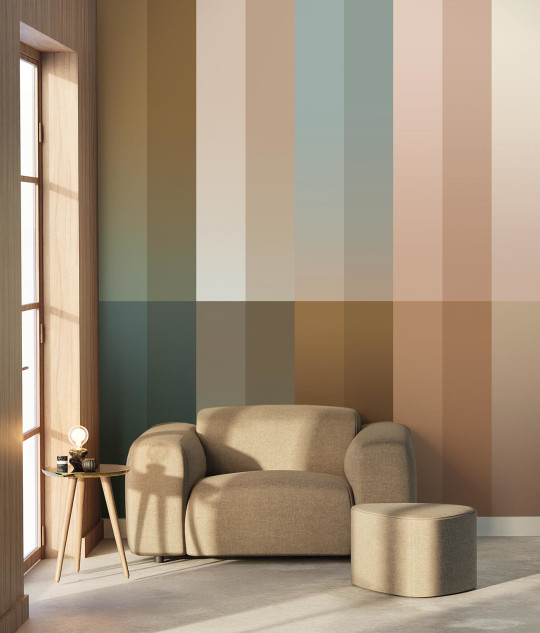 KEK Amsterdam Wandbild Gradient Stripes Uyterlinde - 292 cm