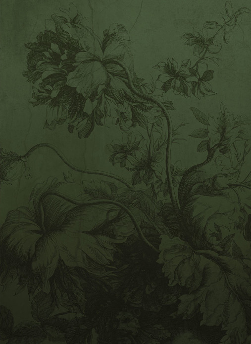 KEK Amsterdam Wandbild Gradient Flowers Uyterlinde - Green 195 cm