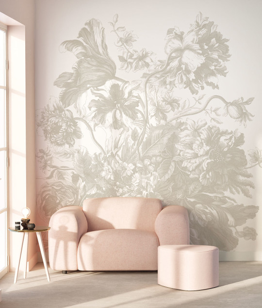 KEK Amsterdam Wandbild Engraved Flowers Uyterlinde