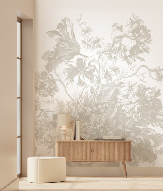 KEK Amsterdam Wandbild Engraved Flowers Uyterlinde
