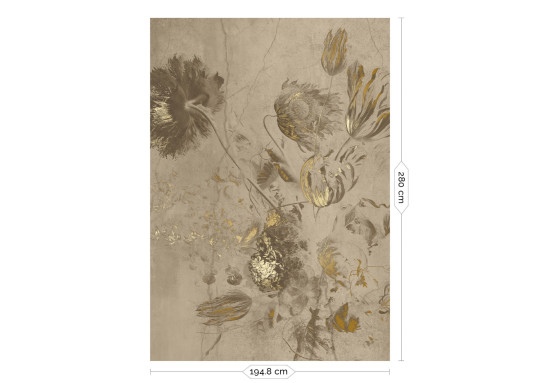 KEK Amsterdam Wandbild Fresco Flowers Uyterlinde