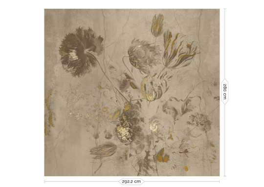 KEK Amsterdam Wandbild Fresco Flowers Uyterlinde