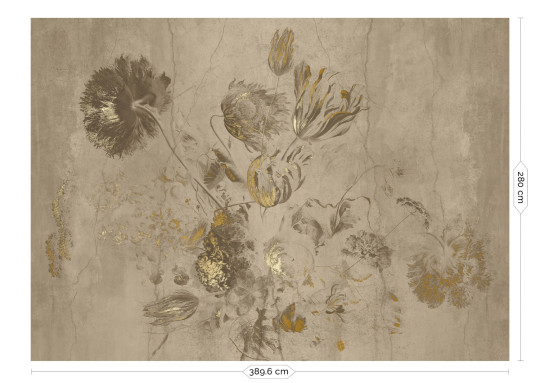 KEK Amsterdam Wandbild Fresco Flowers Uyterlinde
