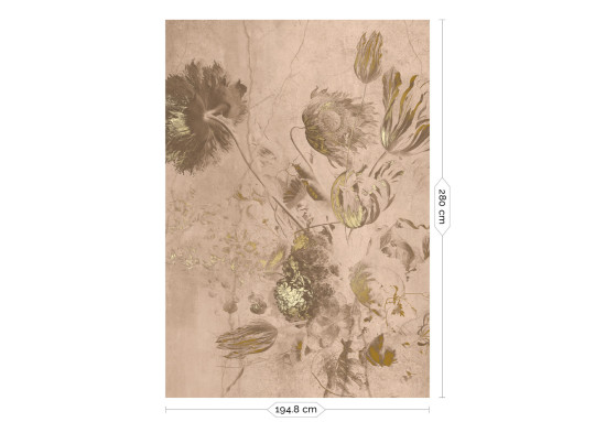 KEK Amsterdam Wandbild Fresco Flowers Uyterlinde